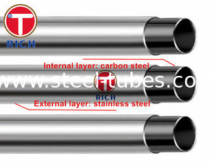 GB/T18704 Q195 Q235 12Cr18Ni9 Stainless Steel Clad Pipes OD 12.7mm - 325mm