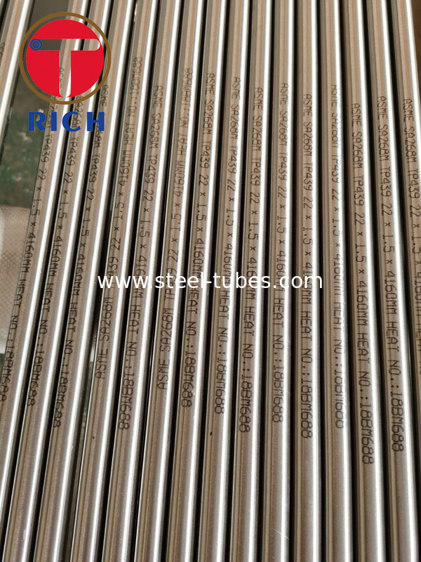 TP439 UNS S43035 DIN 1.4510  FERRITIC STAINLESS SEAMLESS STEEL PIPES  FOR  NUCLEAR POWER PLANT HIGH PRESSURE